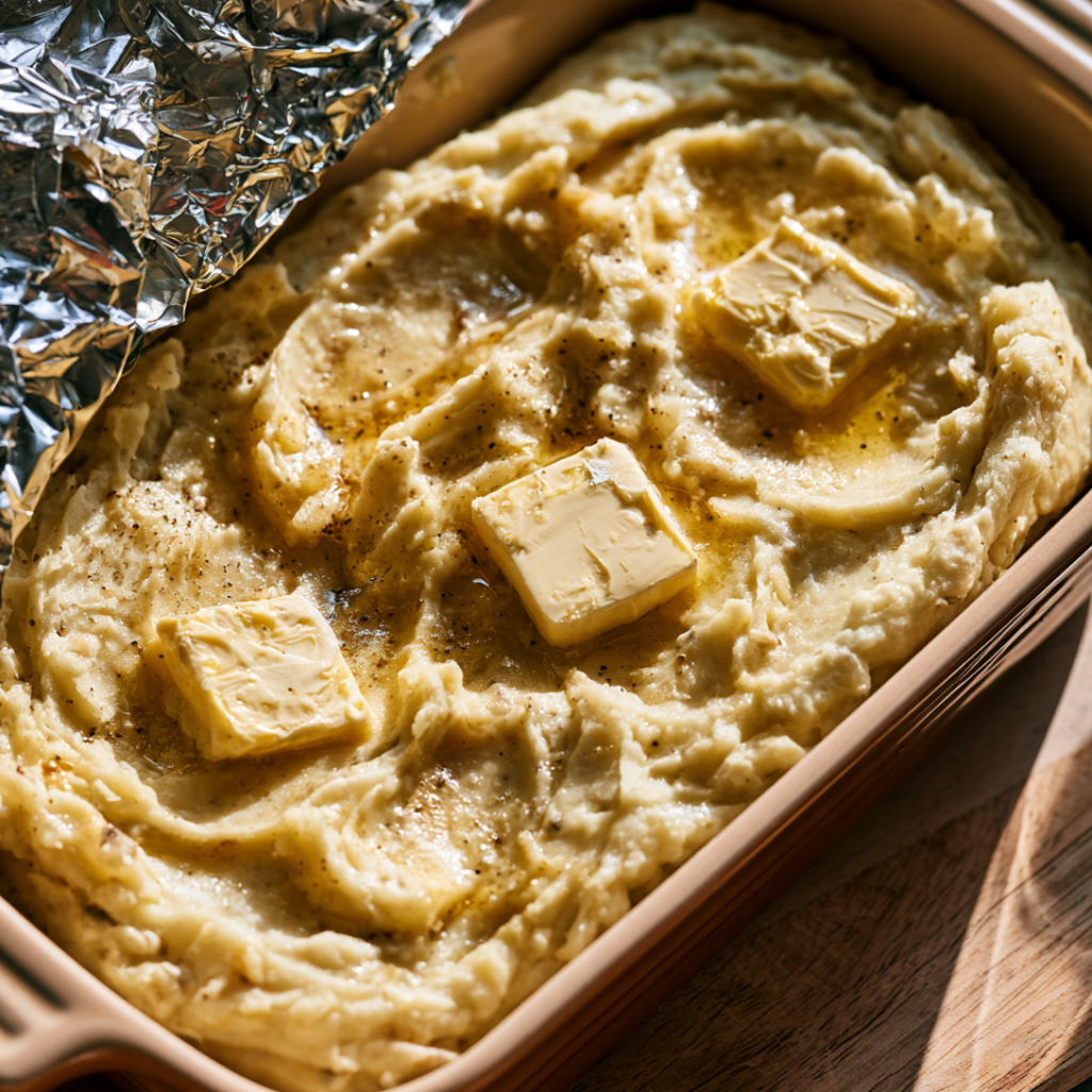 Make Ahead Mashed Potatoes-Reheating