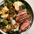 Maple-Dijon Brussels Sprout & Grilled Steak Bowl