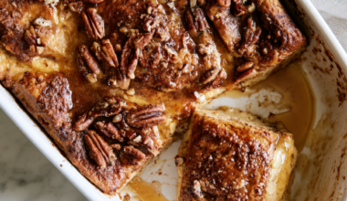 Maple Pecan Protein French Toast Casserole