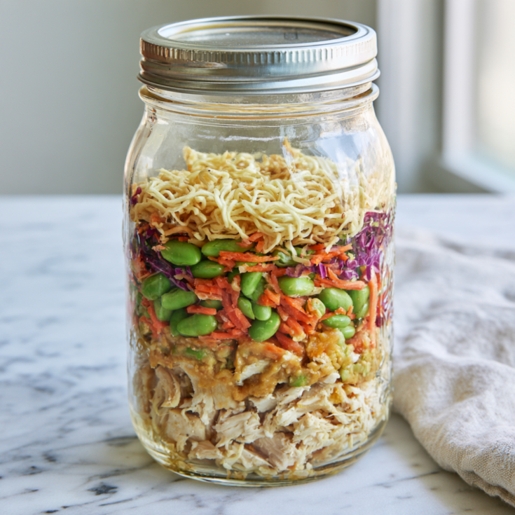 Mason Jar Ramen (Miso Ginger Chicken) closed