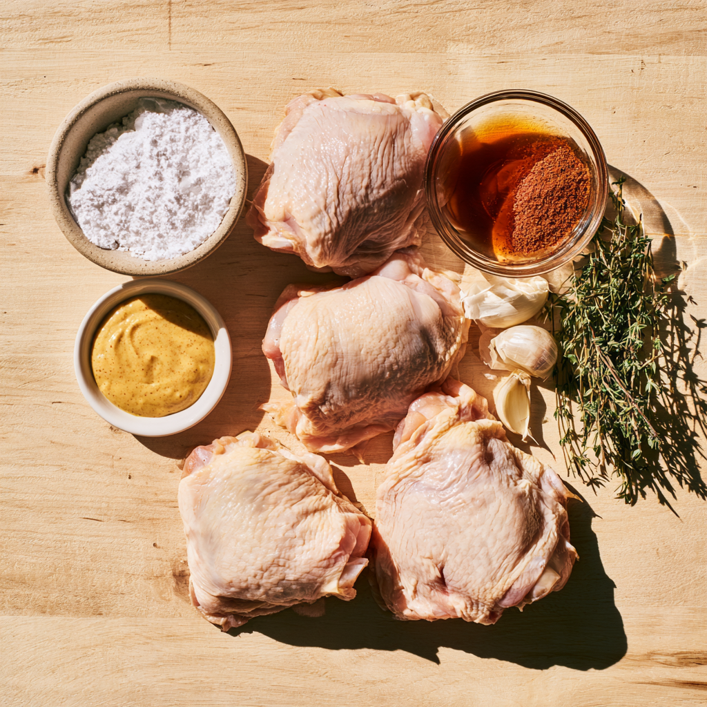 Meal Prep for One Person with Crispy Maple-Mustard Chicken ingredients