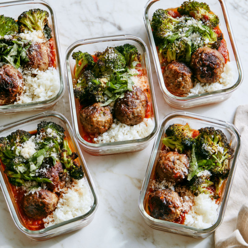 Meatball Meal Prep Bowls