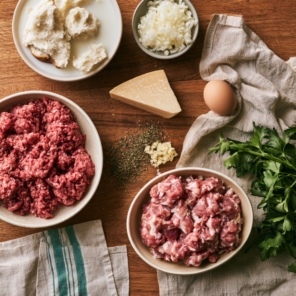 Meatball Meal Prep Bowls-ingredients