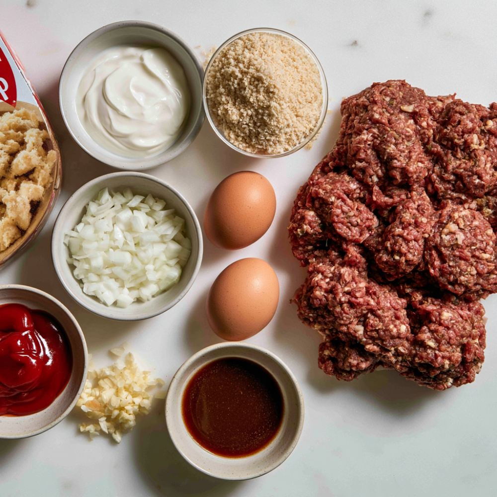 Meatloaf with Stove Top Stuffing-ingredients