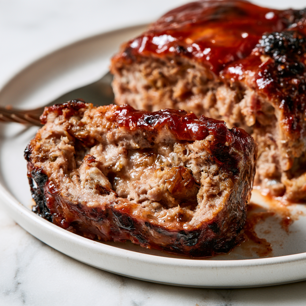 Meatloaf with Stove Top Stuffing-plated