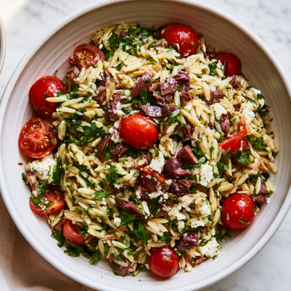 Mediterranean Orzo Salad Recipe without protein
