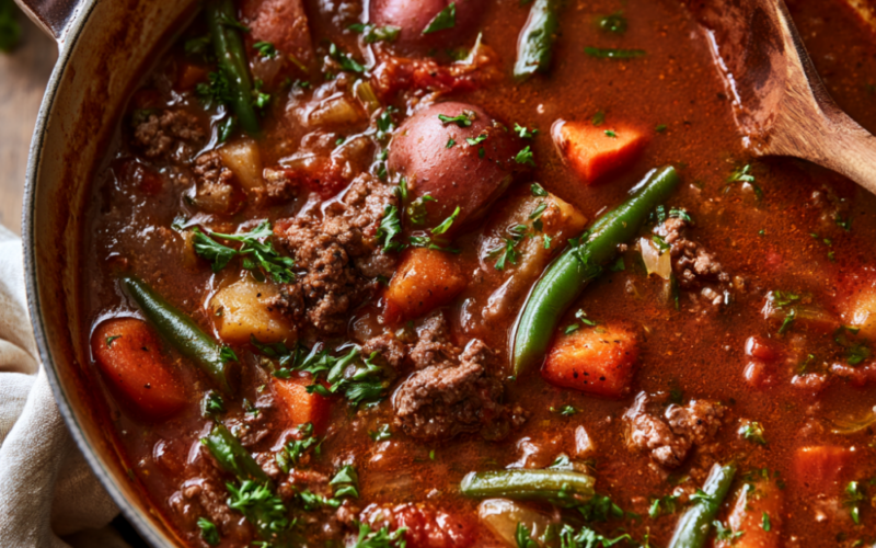 One-Pot Hamburger Soup