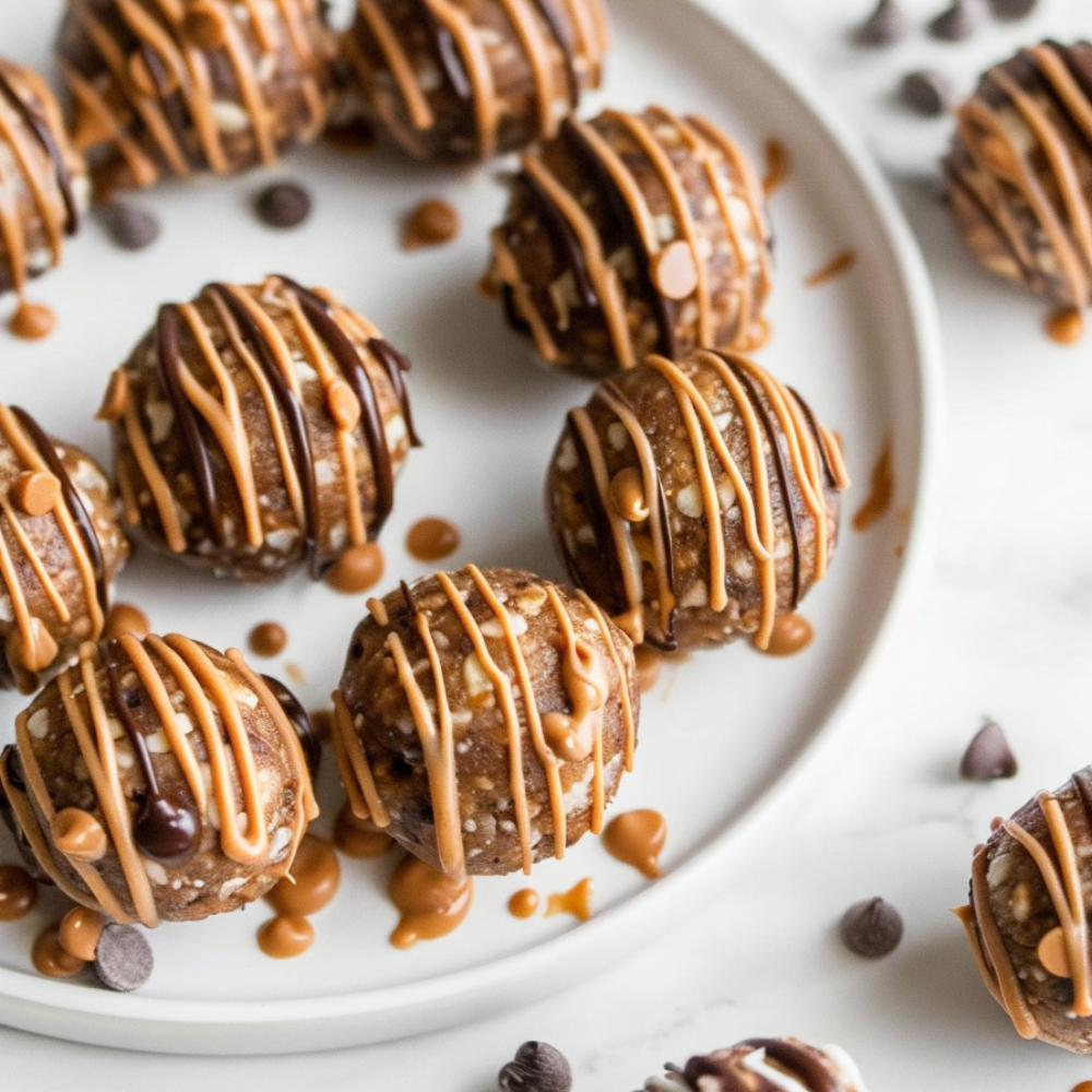 Peanut Butter Protein Balls-drizzles