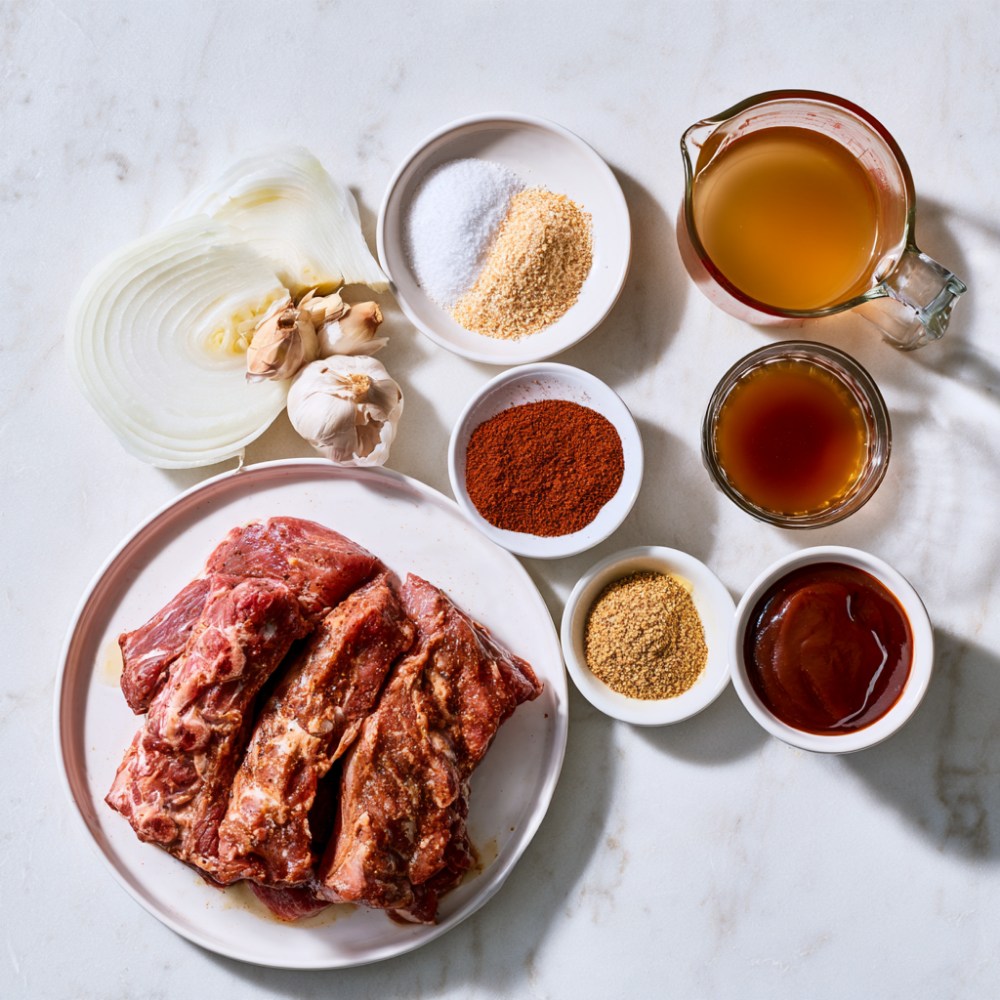 Pork Ribs In The Crockpot-Ingredients