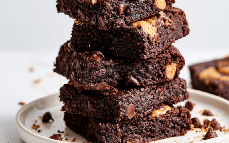 Protein Brownies-served