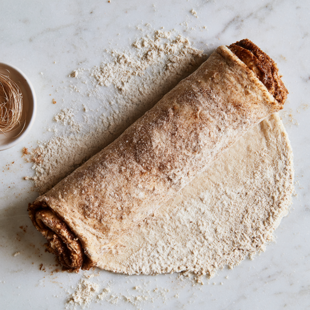 Protein Cinnamon Rolls-Rolling