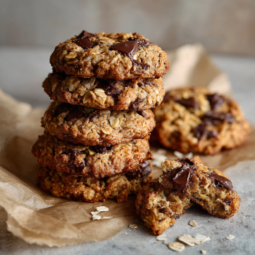 Protein Cookies-stacked