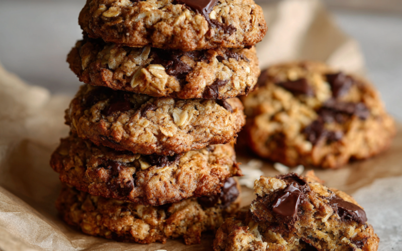 Protein Cookies-stacked