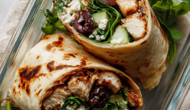 4. Greek Chicken Wrap