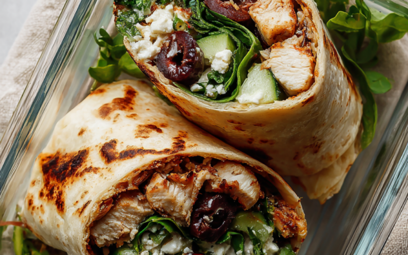 4. Greek Chicken Wrap