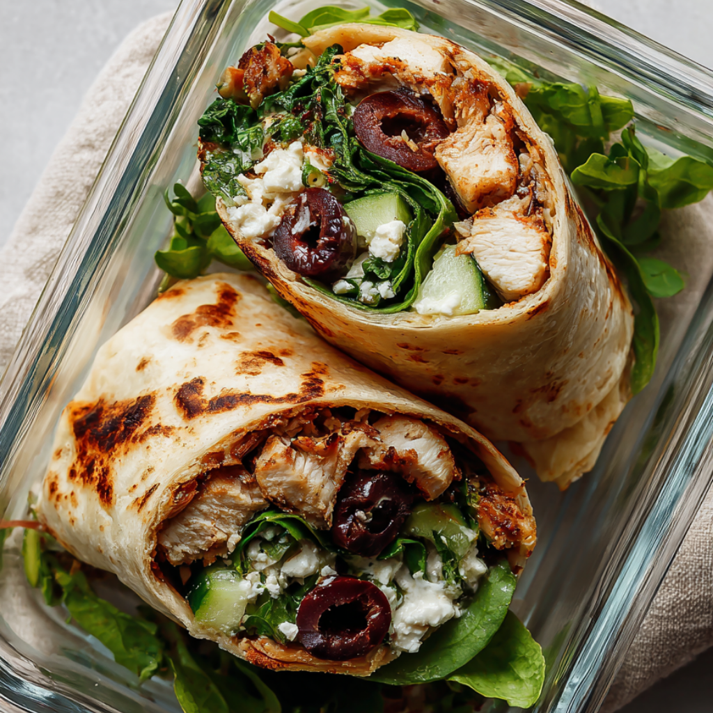 4. Greek Chicken Wrap