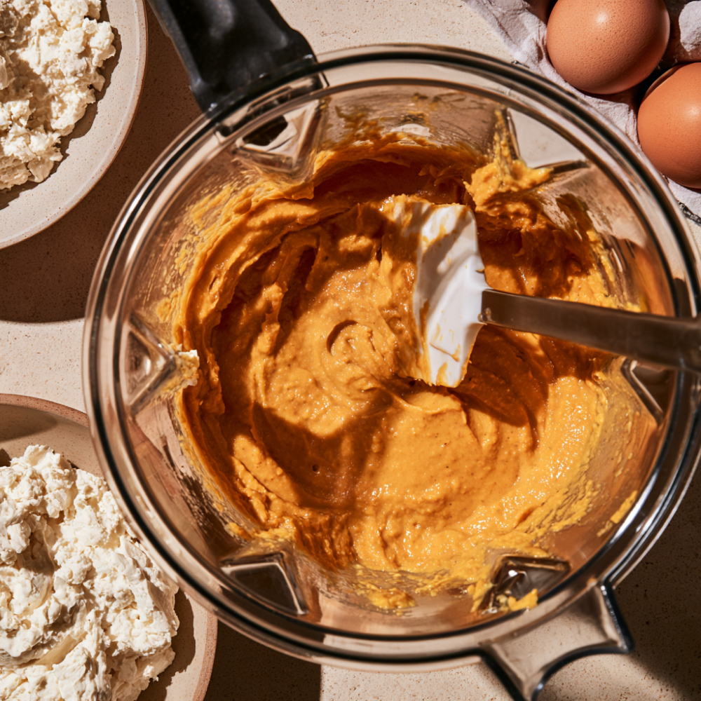 Protein Pumpkin Pancakes-Blending