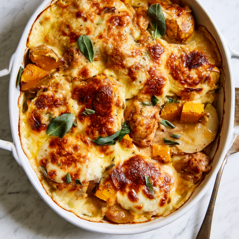Recipe 5_ Chicken and Acorn Squash Gratin Casserole