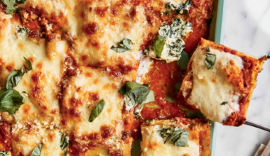 Sheet Pan Lasagna with Ground Beef & Spicy Sausage