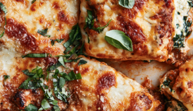 Sheet Pan Lasagna with Ground Beef & Spicy Sausage-cut