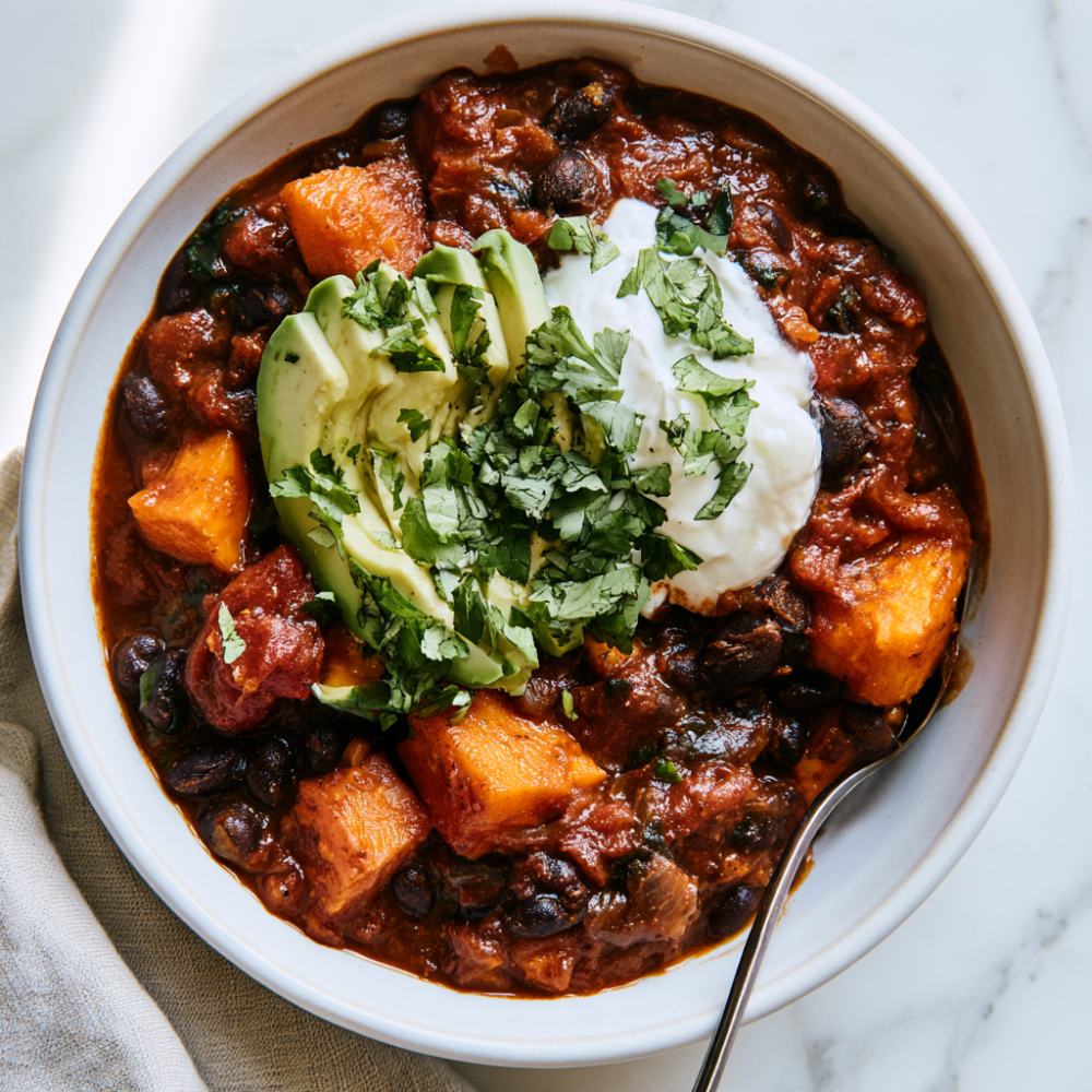 Sweet Potato Black Bean Chili