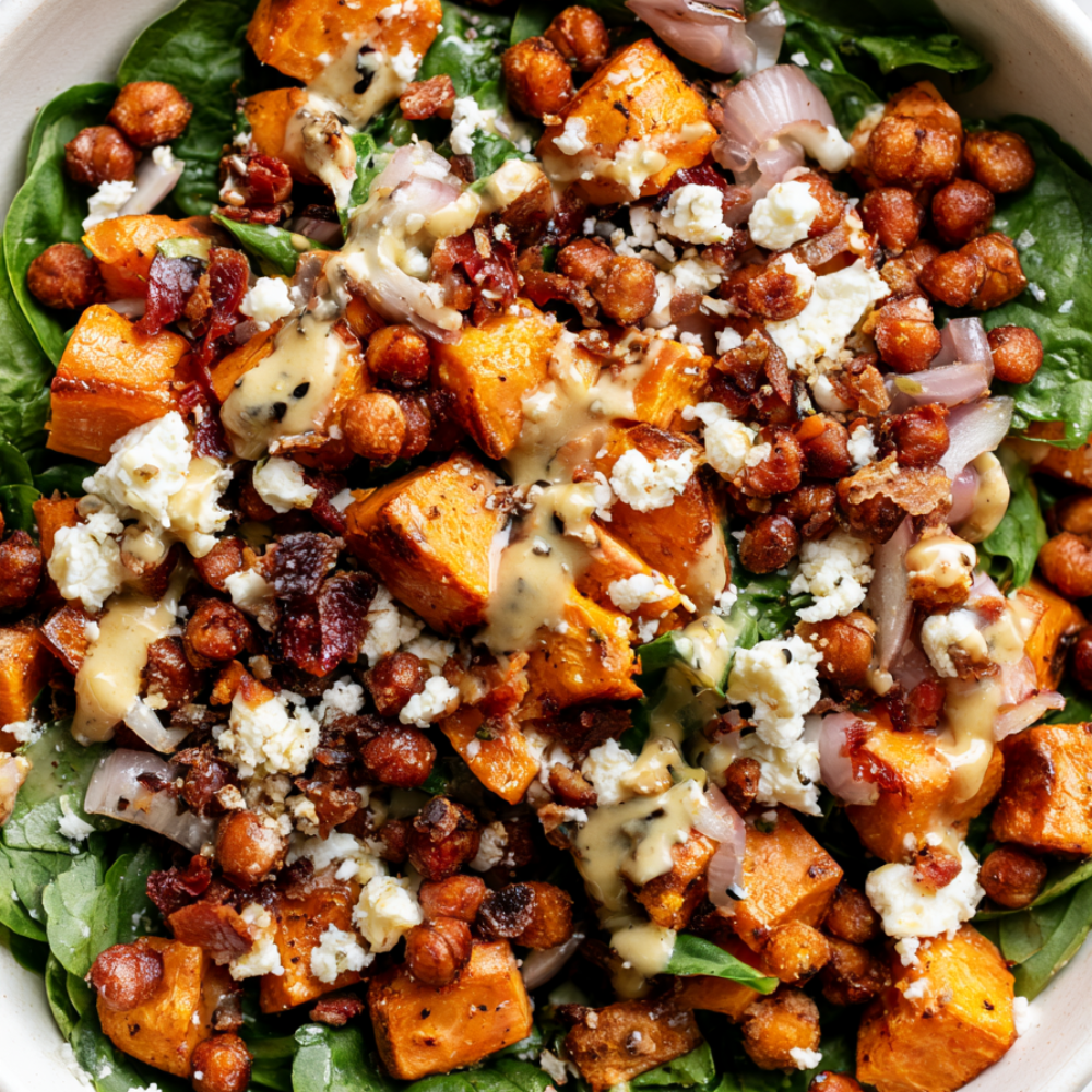 Sweet Potato Salad with dressing