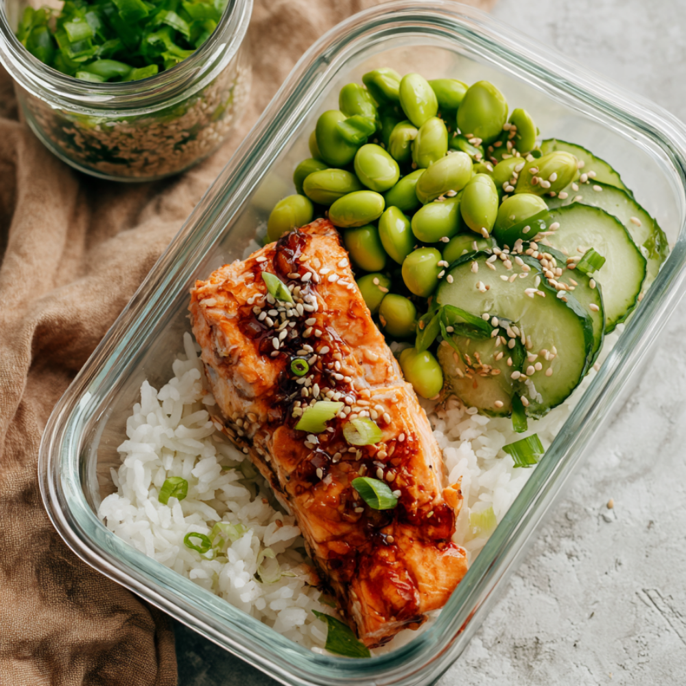 Teriyaki Salmon Bowl -Meal Prep