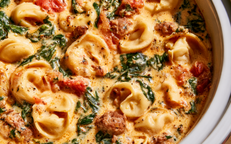 Tortellini Soup Crockpot Recipe