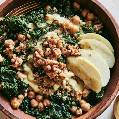 Vegan Kale Salad with Apples