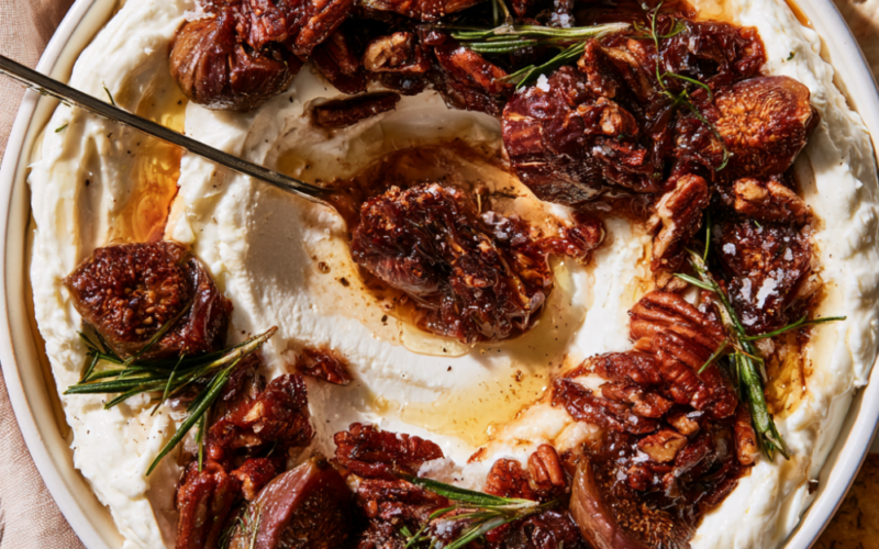 Whipped Feta with Honey, Fig & Rosemary