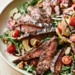 arugula salad with steak