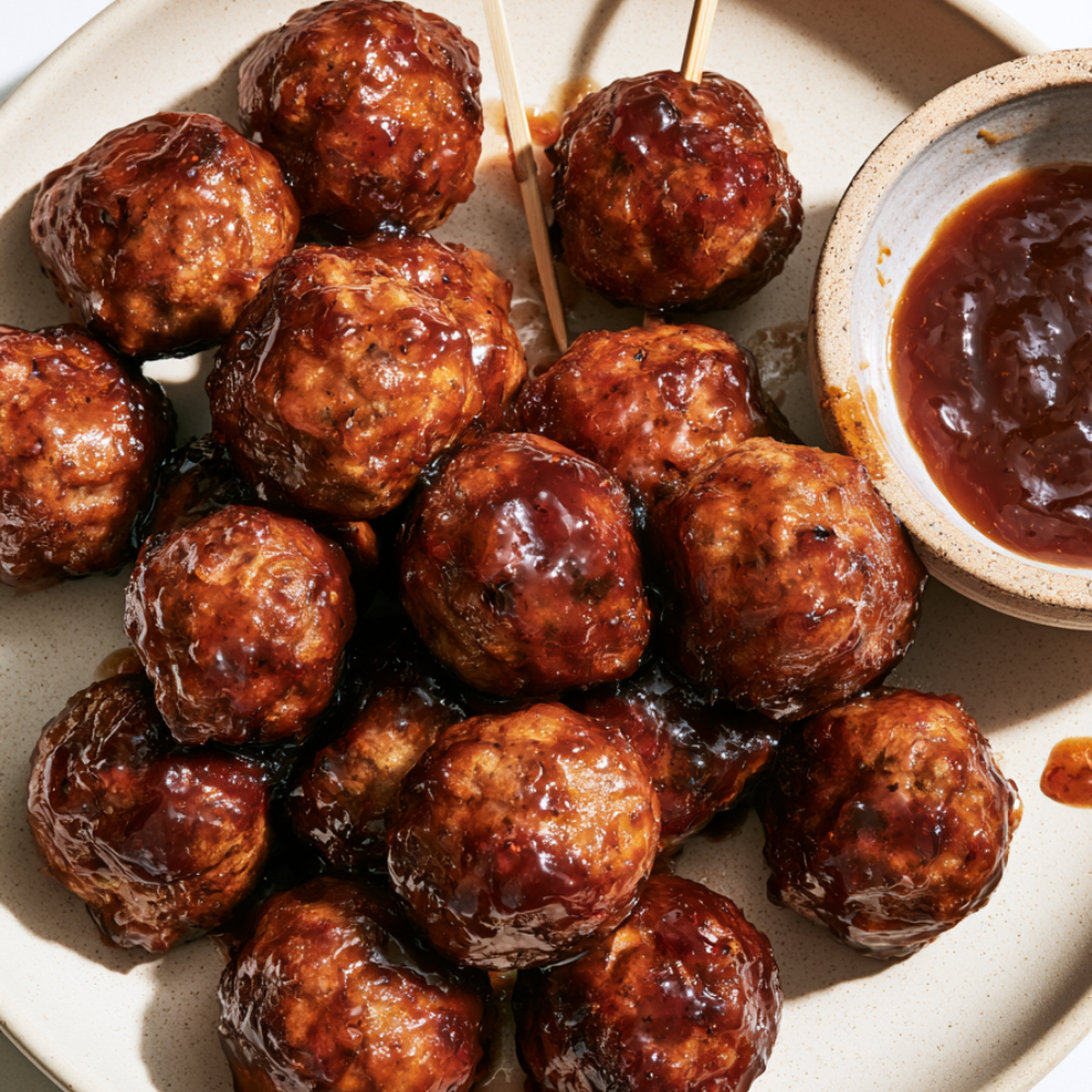 BBQ meatballs crockpot-appetizers