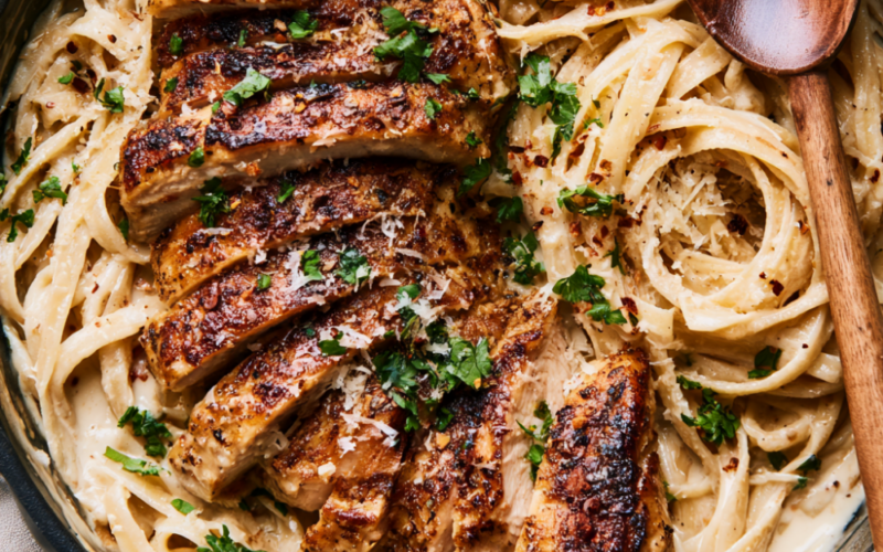chicken Alfredo Sauce-One Pot