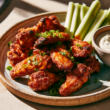 chicken wings with sauce