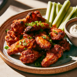 chicken wings with sauce