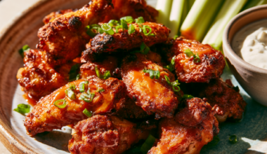 chicken wings with sauce
