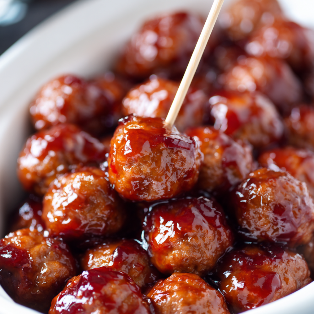 grape jelly meatballs crockpot-serving suggestions