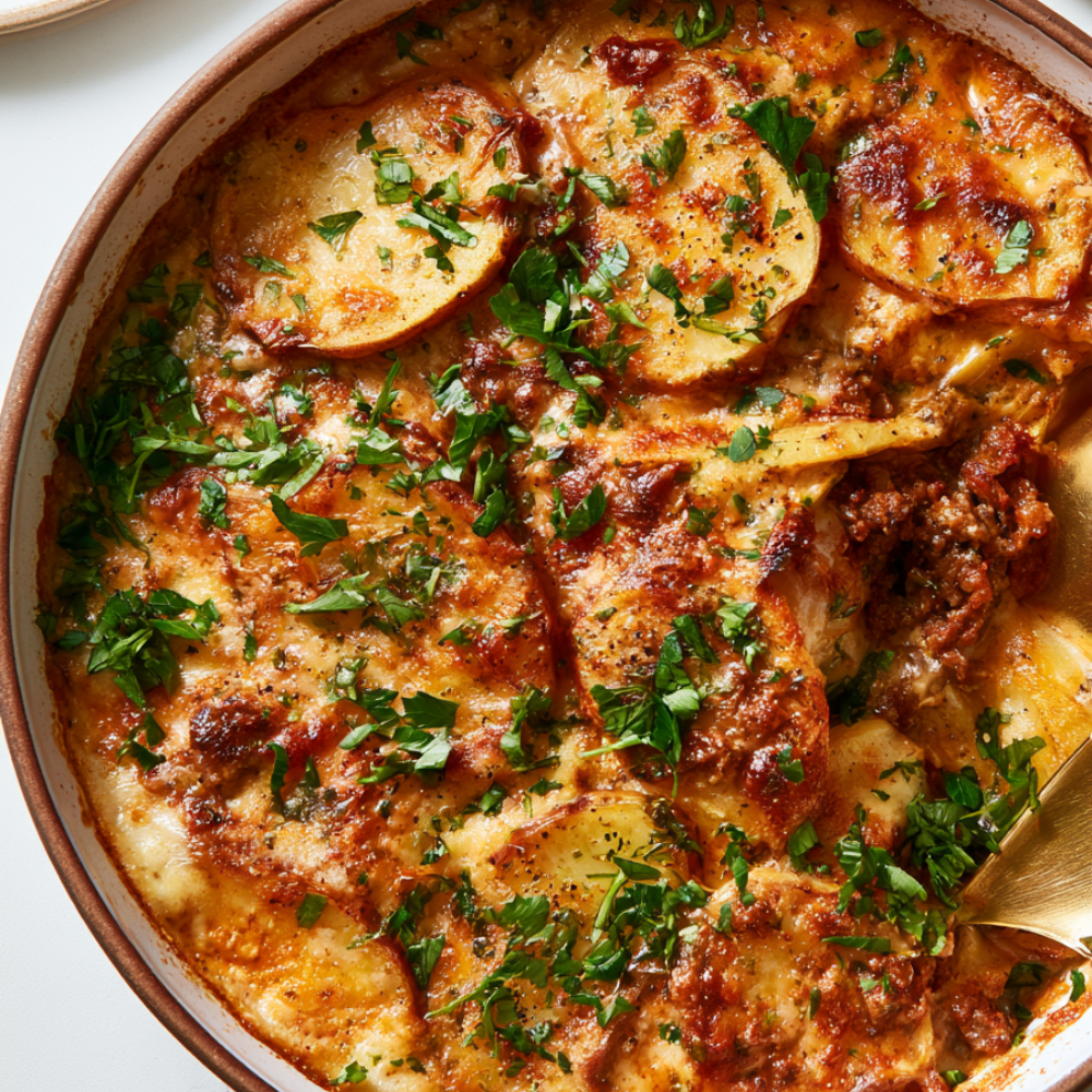 ground beef and potatoes