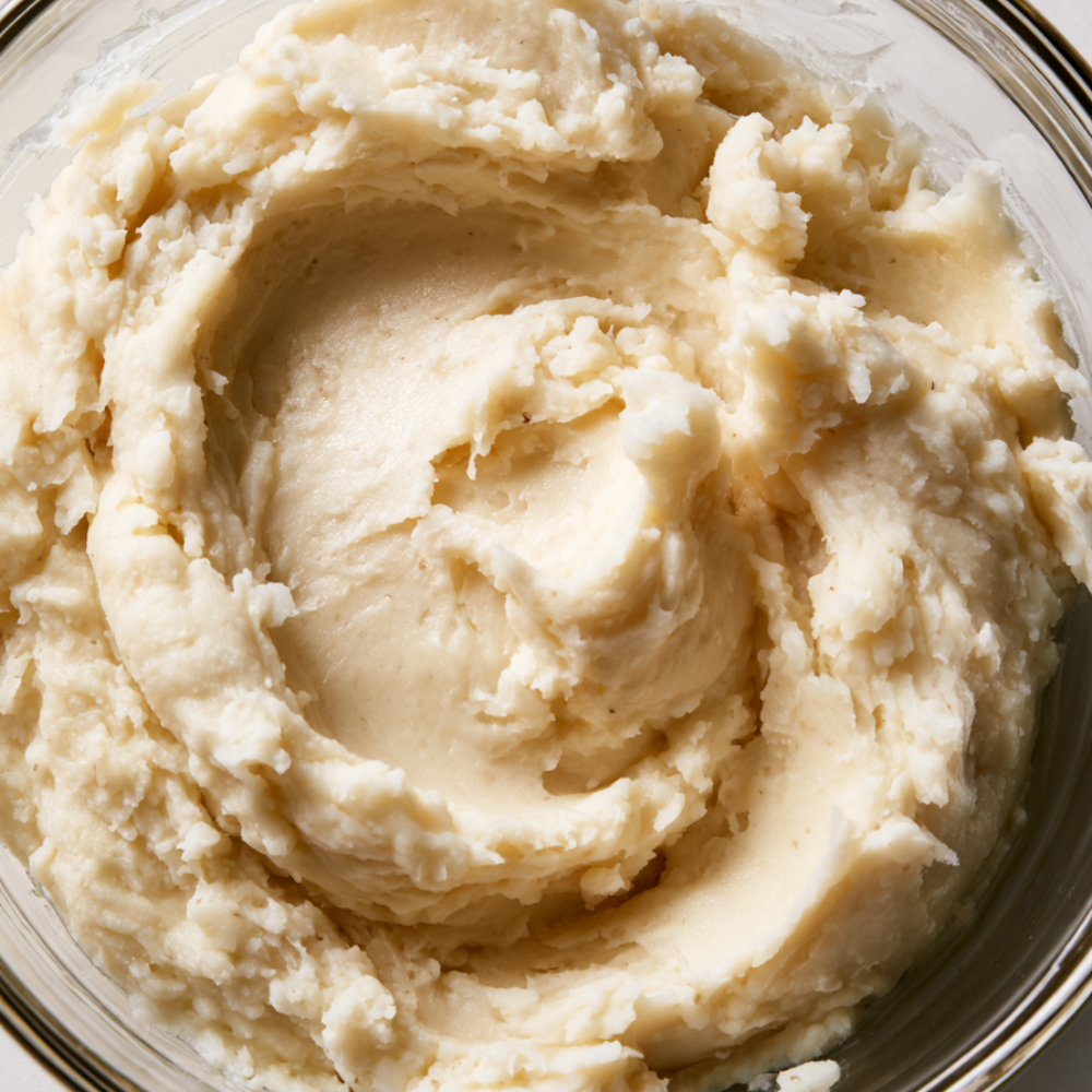 high-protein crockpot mashed potatoes with cottage cheese