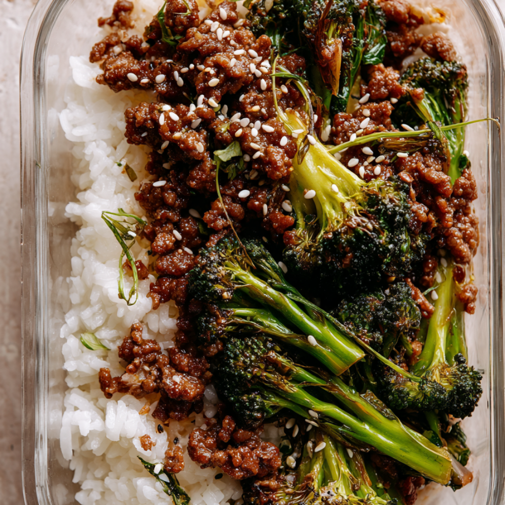 Korean ground beef-meal prep