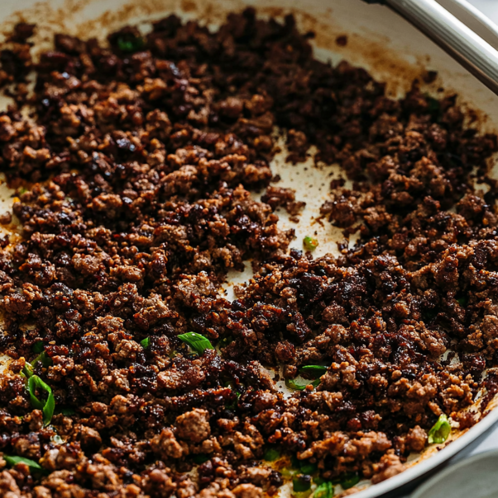 Korean ground beef-process
