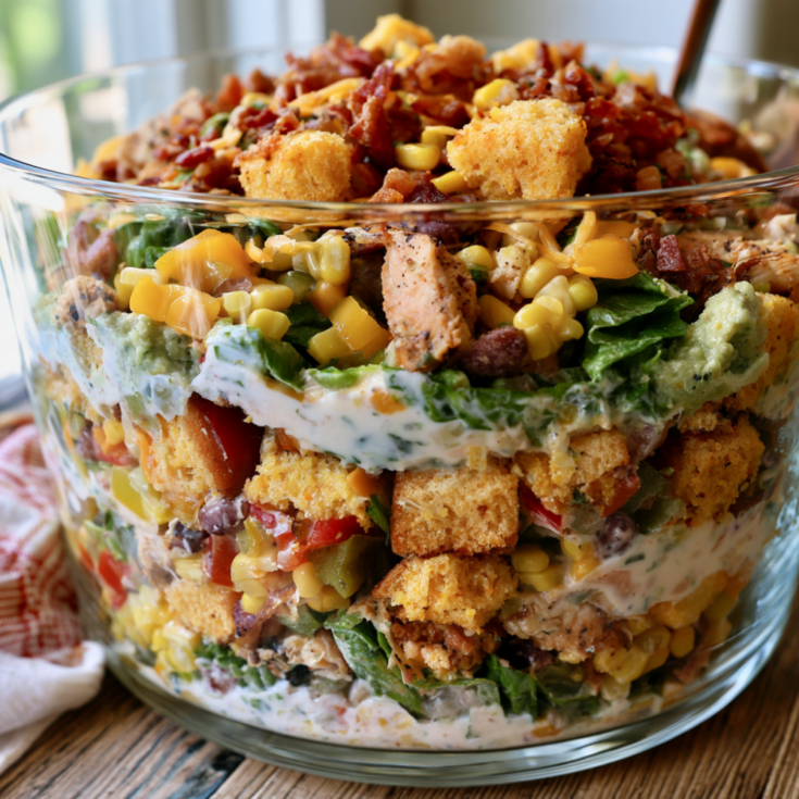 layered Cornbread Salad
