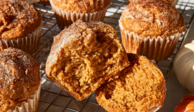 pumpkin protein muffins- closeup
