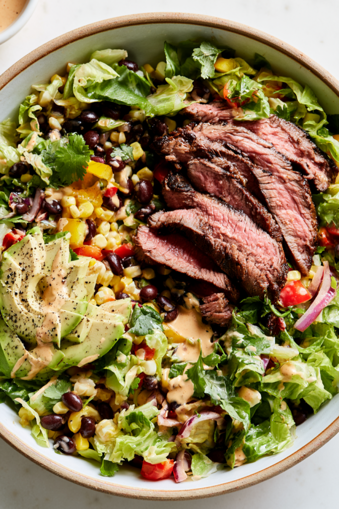 southwest chicken salad-Steak Variation