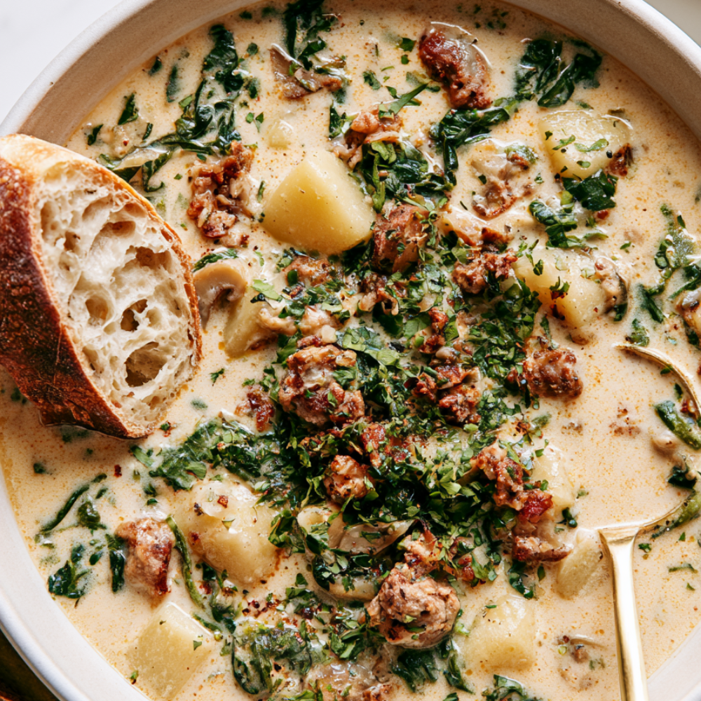 zuppa toscana soup crockpot-bowl