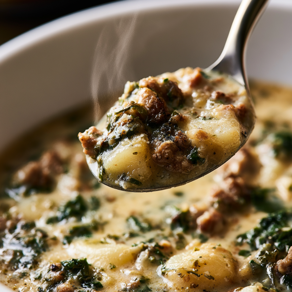 zuppa toscana soup crockpot-close up