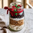 1. Christmas M&M Chocolate Chip Cookie Mix in a Jar