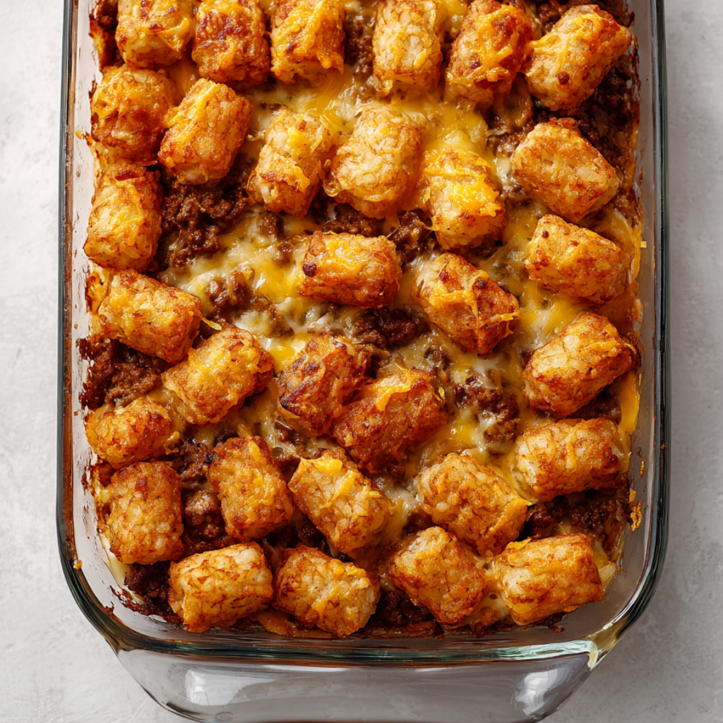 1. Freezer Tater Tot Breakfast Casserole — 28g Protein