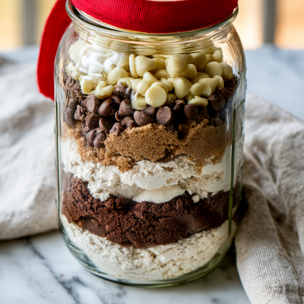 5. Triple Chocolate Cookie Mix in a Jar