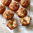 Apple Cinnamon Breakfast Muffins with Cottage Cheese-on a cooling rack